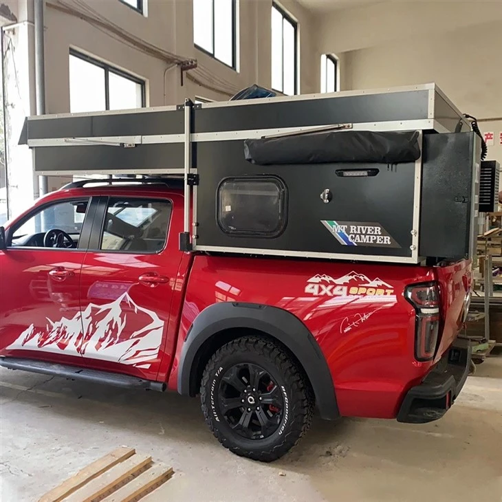 Hot Selling Mini 15 Luxury Rvs Pick-Up Camper Offroad Camping Flat Top
